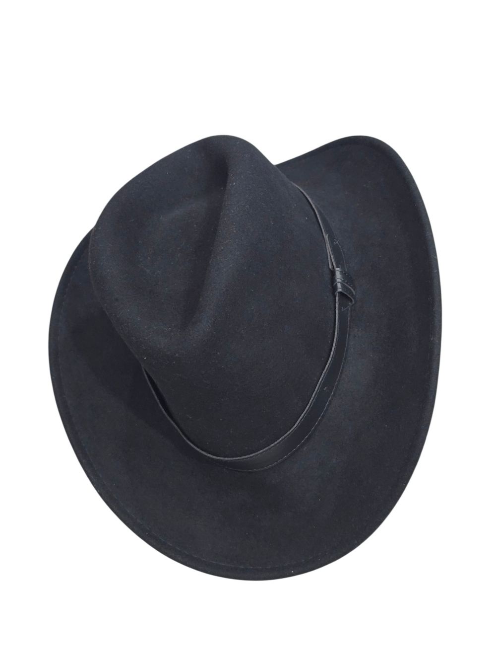Sunday Afternoons Adult Men's Montana Hat Classic Black Felt Fedora/Leather Band